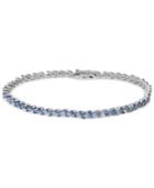 Tanzanite (9-3/4 Ct. T.w.) Marquise Tennis Bracelet In Sterling Silver