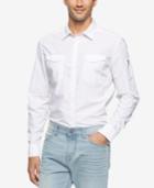 Calvin Klein Jeans Men's Garment Dyed Aviator Shirt