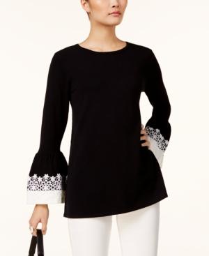 Alfani Lace-cuff Sweater, Created For Macy's