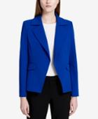 Calvin Klein Notch-collar Open-front Blazer