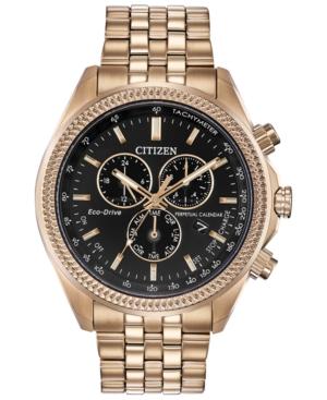 Citizen Eco-drive Men's Chronograph Brycen Gold-tone Stainless Steel Bracelet Watch 44mm