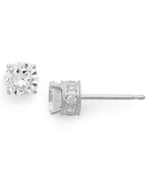 Diamond Earrings, 14k White Gold Diamond Filigree Stud Earrings (3/4 Ct. T.w.)