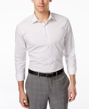 Alfani Spectrum Slim-fit White Dot Print Dress Shirt, Only At Macy's