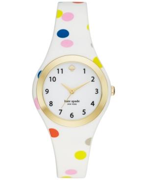 Kate Spade New York Women's Rumsey Multicolor Confetti Dot Silicone Strap Watch 30mm Ksw1077