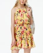 Bcx Juniors' Belted Floral-print Dress