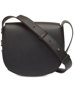 Dkny Bedford Mastrotto Leather Saddle Crossbody, Created For Macy's