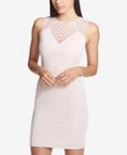 Guess Mesh-yoke Bodycon Dress