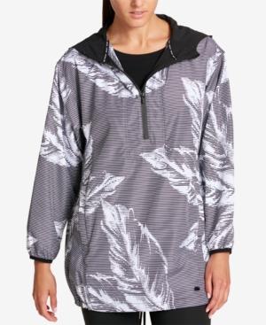 Dkny Hooded Printed Pullover Jacket