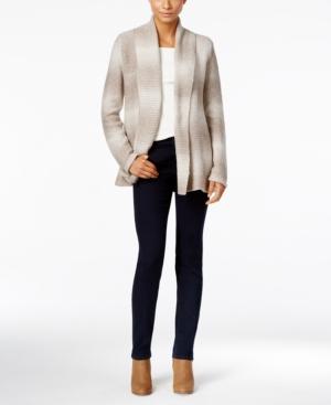 Style & Co Shawl-collar Striped Cardigan, Only At Macy's