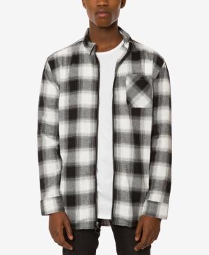 Jaywalker Men's Plaid Full-zip Flannel Shirt