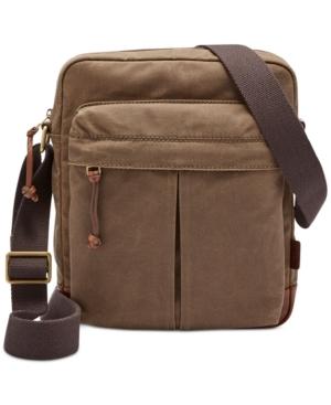 Fossil Men's Defender Cotton Canvas City Bag