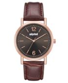 Unlisted Men's Brown Synthetic Leather Sport Watch, 36mm