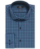 Boss Men's Regular/classic-fit Double Windowpane Cotton Dress Shirt