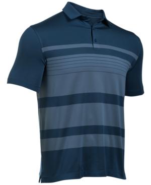 Under Armour Men's Coldblack Striped Golf Polo