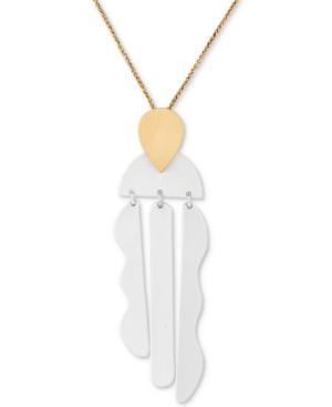 Lucky Brand Two-tone Wavy 30 Pendant Necklace