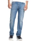 Armani Jeans Jeans, Straight-leg, Light Wash