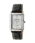 Heritor Automatic Frederick Silver Leather Watches 32mm