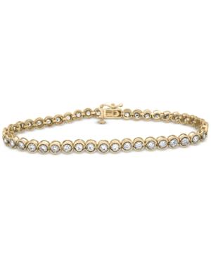 Diamond Miracle Link Bracelet (2 Ct. T.w.) In 14k Gold (also Available In 14k White Gold Or 14k Rose Gold)