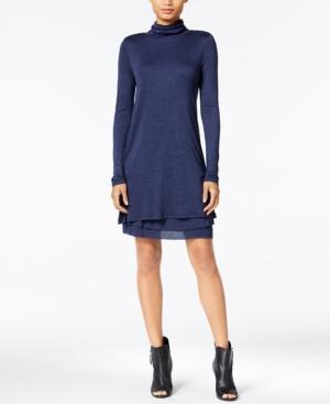 Kensie Tiered Turtleneck Dress