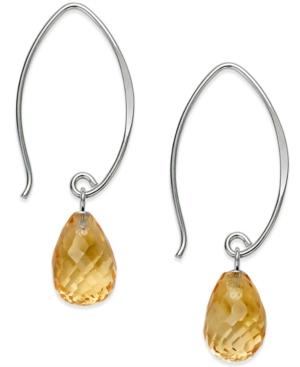 Citrine Threader Earrings (6-1/2 Ct. T.w.) In Sterling Silver