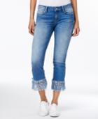 Mavi Kerry Distressed Vintage Wash Fringe Hem Jeans