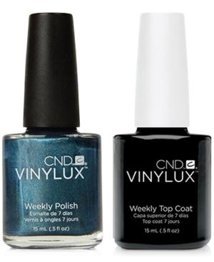 Creative Nail Design Vinylux Fern Flannel Nail Polish & Top Coat (two Items), 0.5-oz, From Purebeauty Salon & Spa