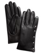 Charter Club Imitation-pearl & Leather Touch Gloves, Created For Macy's
