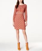 Studio M Textured Print A-line Dress
