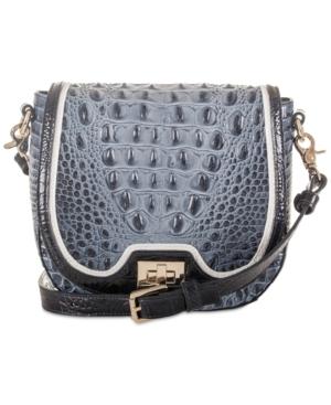 Brahmin Mini Sonny Denim Tri-texture Crossbody