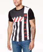 Guess Men's Pieced Graphic-print Moto T-shirt
