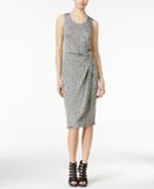 Bar Iii Heathered Knotted Sheath Dress, Only At Macy's