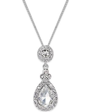 Inc International Concepts Silver-tone Crystal Pendant Necklace, Only At Macy's