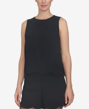 Cece Scalloped-hem Shell
