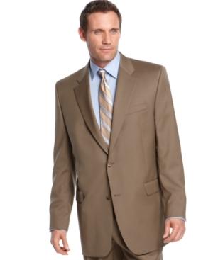 Lauren By Ralph Lauren Jacket, Tan Solid Big And Tall