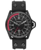 Diesel Men's Rollcage Black Silicone Strap Watch 45x50mm Dz1760