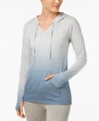 Ideology Dip-dyed V-neck Hoodie, Created For Macy's