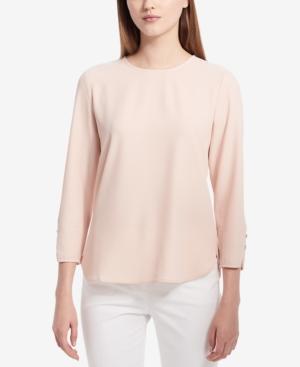 Calvin Klein Long-sleeved Button-cuff Blouse
