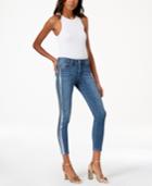 Joe's The Icon Metallic-stripe Ankle Skinny Jeans