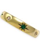 Marachesa Diamond (1/10 Ct. T.w.) And Emerald (1/8 Ct. T.w.) Band In 18k Gold