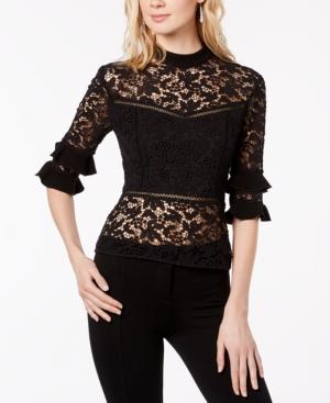 Rachel Zoe Lace Mock-neck Top