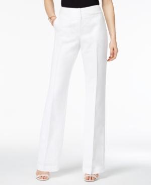 Alfani Linen Wide-leg Trousers, Only At Macy's
