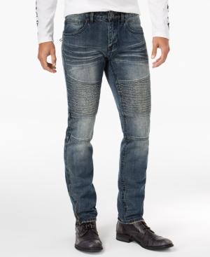 Inc International Concepts Men's Skinny-fit Moto Jeans, Created For Macy's