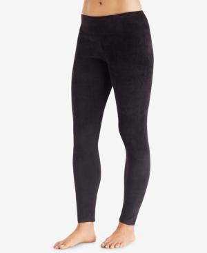 Cuddl Duds Double Plush Velour Wide-waistband Leggings