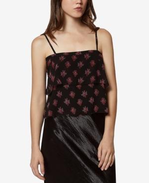 Avec Les Filles Floral-print Tiered Camisole