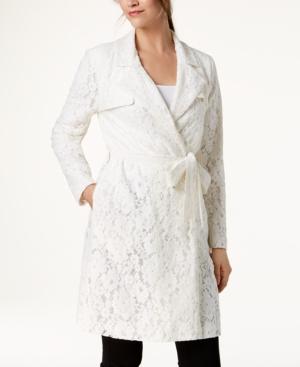 Alfani Lace Trench Coat, Created For Macy's