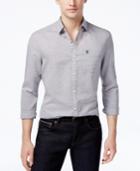Original Penguin Men's Slim-fit Striped Stretch Shirt