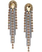 Thalia Sodi Two-tone Yellow Crystal Drop Earrings, Created For Macy's
