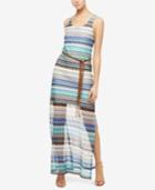 Sanctuary Free Flow Lace Striped Maxi Dress