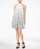 Jessica Simpson Dot-print Trapeze Dress