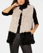 Marcus Adler Colorblocked Fur Vest